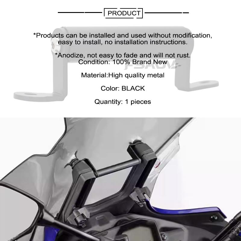 12/22MM For Yamaha Tracer 7/700 GT MT-07 Tracer700GT Motorcycle Phone Holder Stand GPS Navigation Plate Bracket Accessories