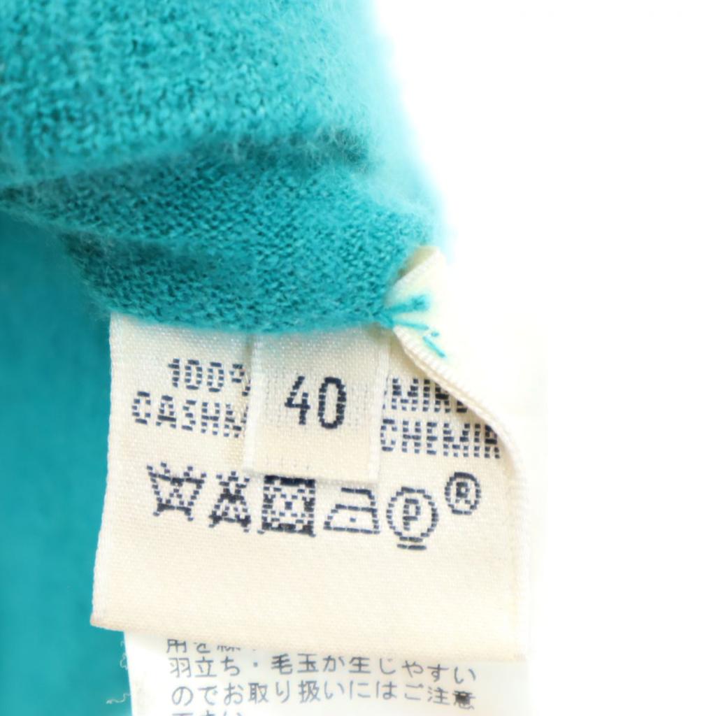 Hermes Made In Italy 100% Cashmere Short Sleeve Sweater 40 Knit Women Used