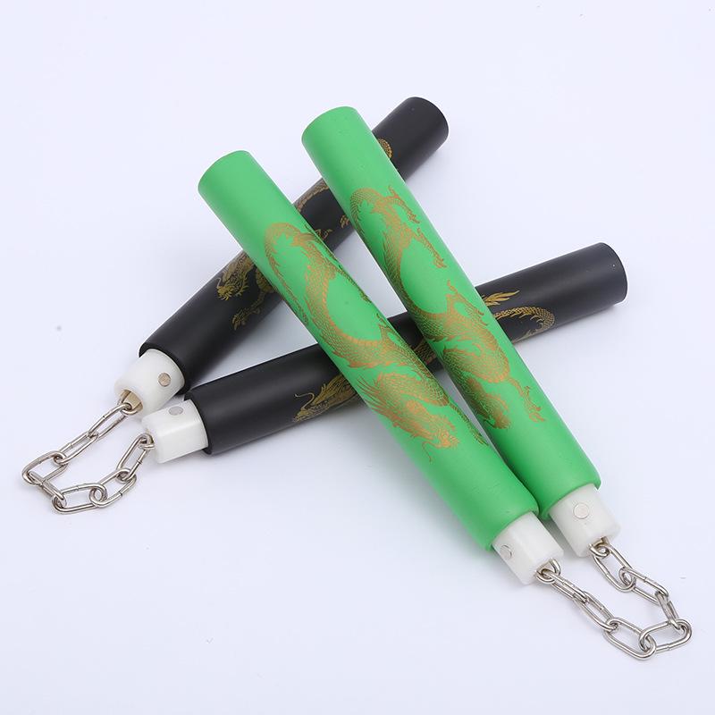 PVC-Schwamm-Nunchakus für Anfänger - Mehrfarbige Taekwondo Kampfsport Übungsstäbe