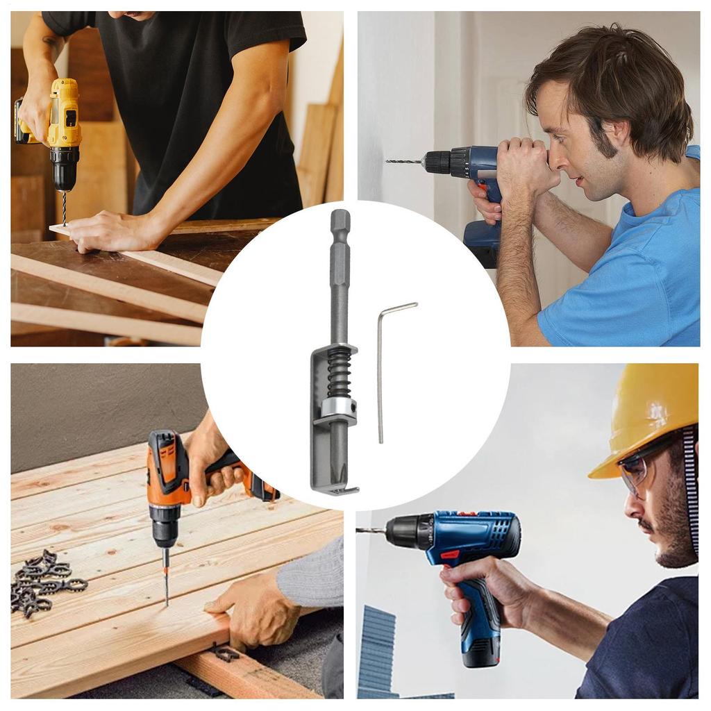 Screw Bit Holder Spring-Loaded Screw Holder Bit Retaining Adapter Tool Quick Release Attachment For Garage Repair Hardware Home