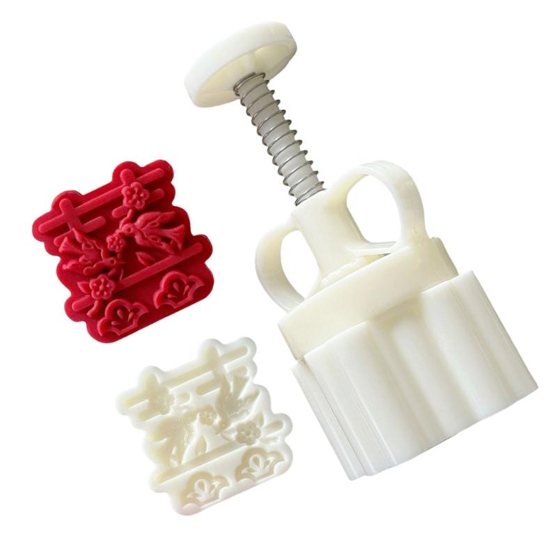 Functional Mooncakes Press Molds Unique Mooncakes Crafting Molds Creative Stamps Set for Making Beautiful Treat 1