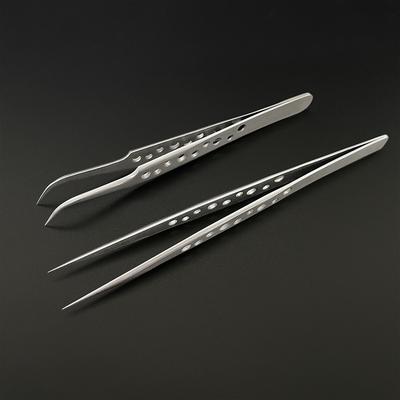 Electronics Industrial Tweezers Precision Anti-static Curved Straight Tip Stainless Forceps Phone Repair Hand Tool Sets