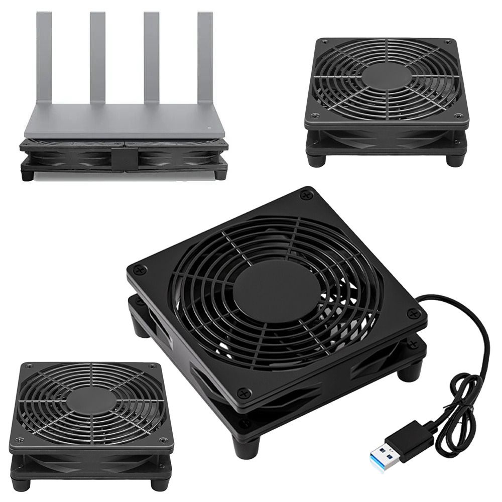 1Pcs 3 Speed Adjustable Router Cooling Fan Modem Heat Dissipation Base  WiFi Modem TV Box