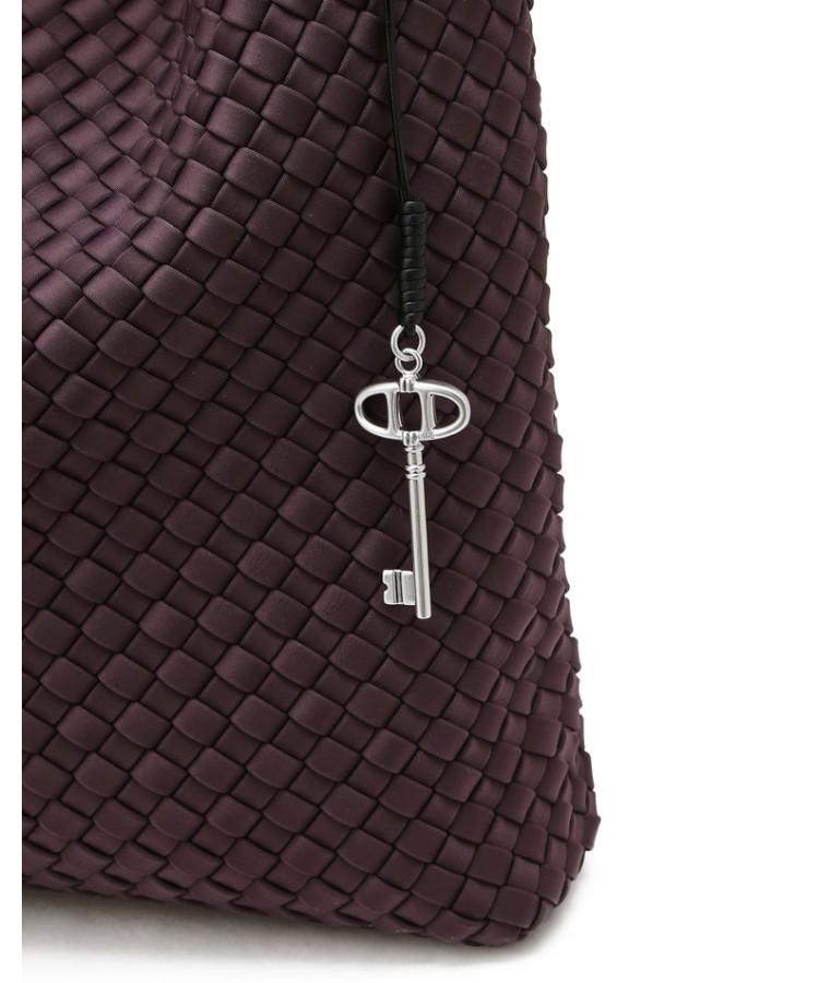 Athe Vanessabruno Purple Neoprene Weaving Shoulder Bag L Aaba6E851U3