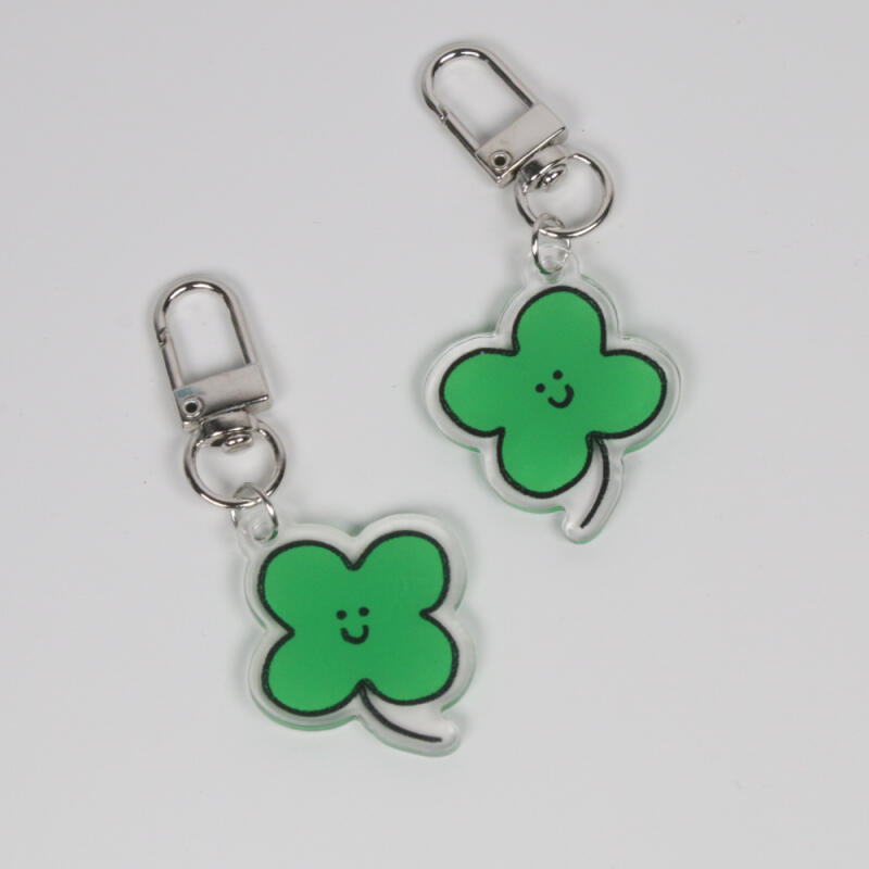 Four-leaf clover keychain lucky key holder birthday gift birthday present