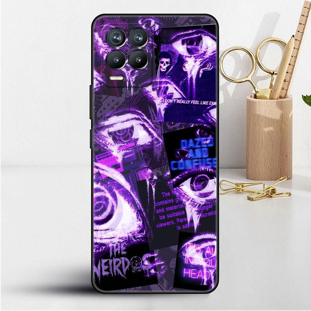Case For Realme 8 C21y GT Neo 2 3 8i C21 7 C11 6 C12 C35 C3 GT 9 Pro C12 Master Funda Phone Cover Scary Face Eyes Smiley