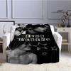 D Evan Peters Printed Throw Blanket  Soft Warm and Stylish Home Textile for Birthday Gifts