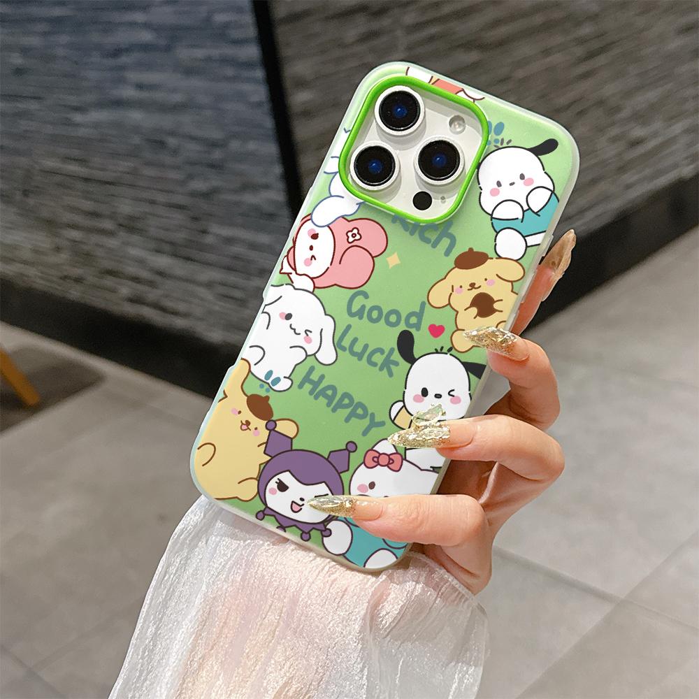 Sanrio Family Hello Kitty Kuromi Case For Xiaomi Redmi Note 15 Pro 5G 15 15C Note 14 13 12 11 10 Pro Plus 13C 5G 2 IN 1 Cover