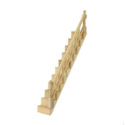 1:12 Maßstab Miniatur Treppe Puppenhaus Zubehör Puppenhaus Einrichtung Mini Stufenmodell DIY für