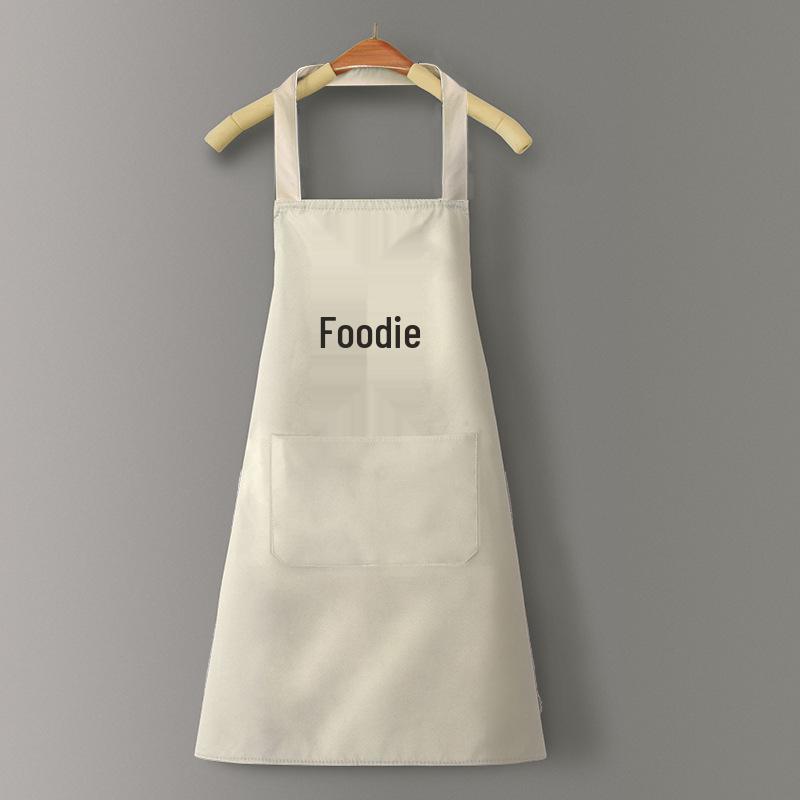 Wodoodporny fartuch dla par w stylu nordyckim i koreańskim z funkcją wycierania rąk, czarno-biały