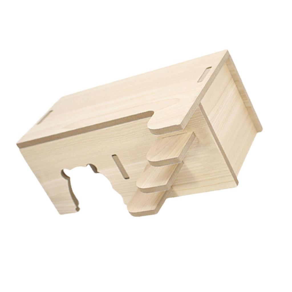 Hamster Hideouts Wood Shelter House for Small Animal Dwarf Hamsters and Mice Entertainment Hideaway Cave Cage Decoration