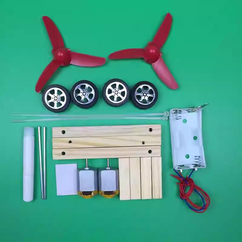 DIY Wind-Powered Mini Racing Car - Educational Science Experiment Kit