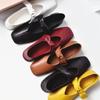 Niche Bow Flat Mary Jane Shoes Women's Retro Square Head Versatile Single Shoes Ballet Shoes Grandma Shoes