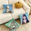 Frieren BBeyond Journey End Pillow Case Square DoubleSided Sofa Cushion Cover Bedroom Bedside Pillow Gift