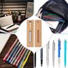 NBEADS 50 Pcs Kraft Pen Gift Boxes, Burlywood Slip-in Pen Packaging Box with Window for Pencil Ballpoint Fountain Pen Display Christmas Gift and