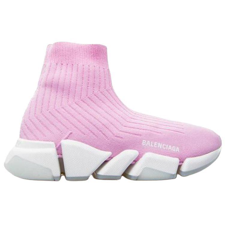 Balenciaga Speed 2.0 Trainers 'Rib Knit Pale Pink' Women's 654045W2D815691