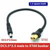 1 Stück Batterieladeadapterkabel Xt60 Stecker und Buchse zu Dc5521/Dc5525 Stromkabeladapter 15Awg