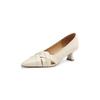Fashion New Spring/autumn Genuine Leather Women Shoes Pointed Toe Shoes for Women Fashion Hollow Out High Heels Handmade Women Pumps