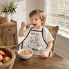 Childrens Drawing Apron Kids DIY Coloring Apron, Washable Food Animal Theme Painting Fabric Color Your Own for Toddlers Boys Girls Children