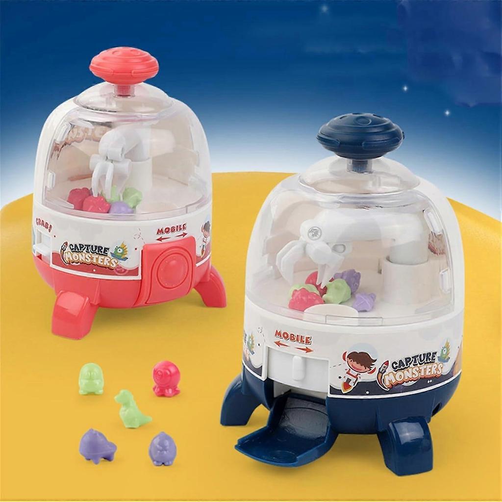 Machine for Kids Toy 24 Tiny Stuff Prizes Dinosaur Game Miniature for 3 4 5 6 7 Year Old Boys Girls Fingertip Toys (Blue)