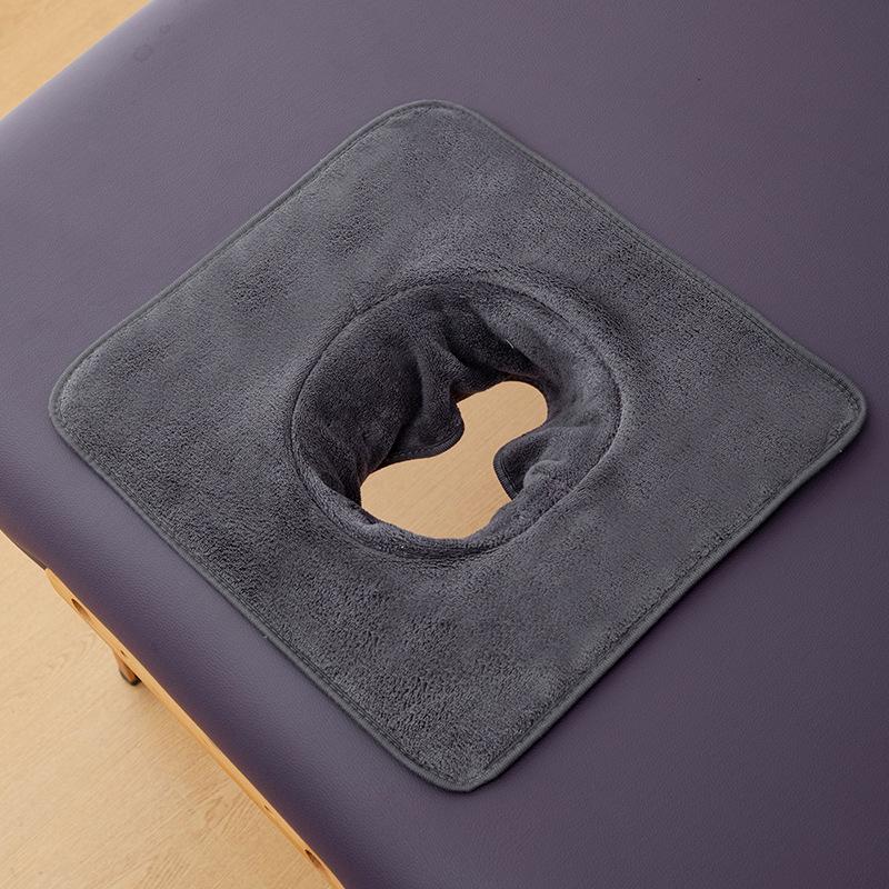 Thickened Beauty Salon Face Hole Towel for Massage Bed Headrest