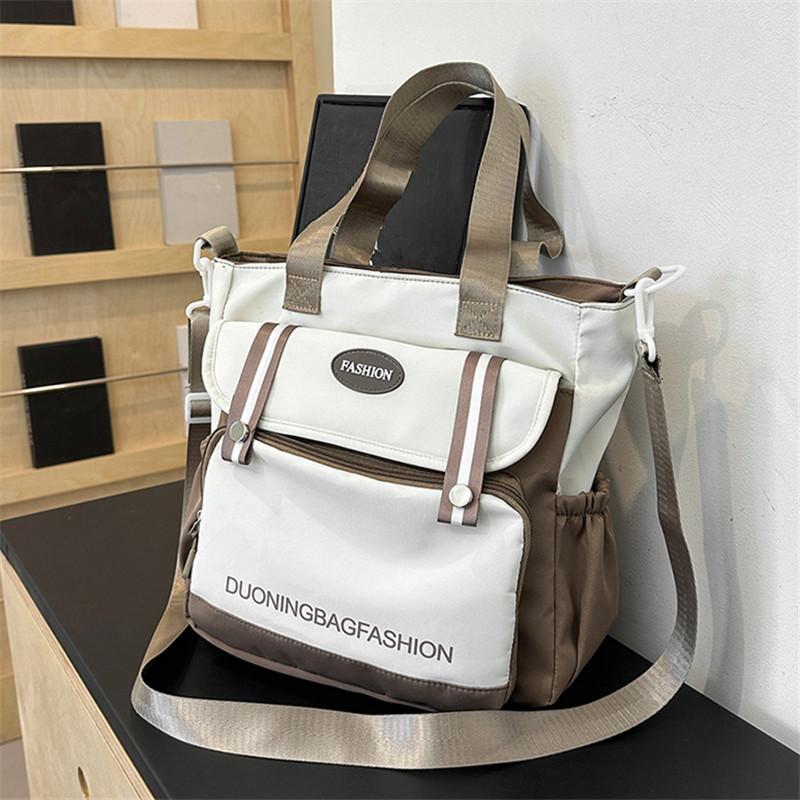 Harajuku College Canvas Bag, Japanese Style Large Capacity Single Shoulder Bag, Women'S Simple Handbag, Carry Books To Class
