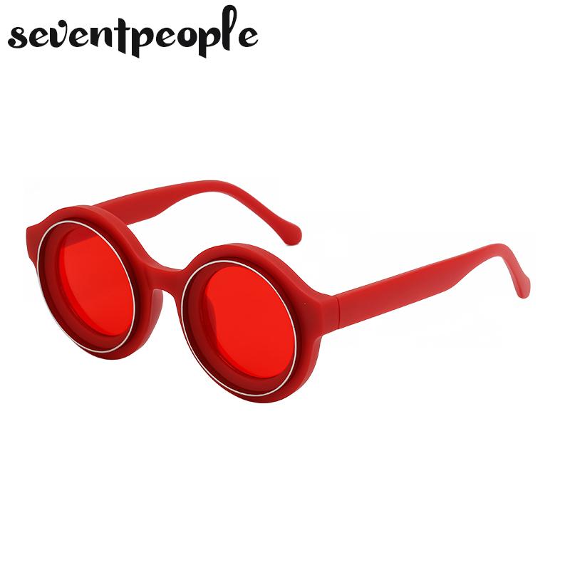 Punk Round Sunglasses Men  Luxury Brand Design Steampunk Sun Glasses For Male Summer New Fashion Small Frame Shades Eyewear