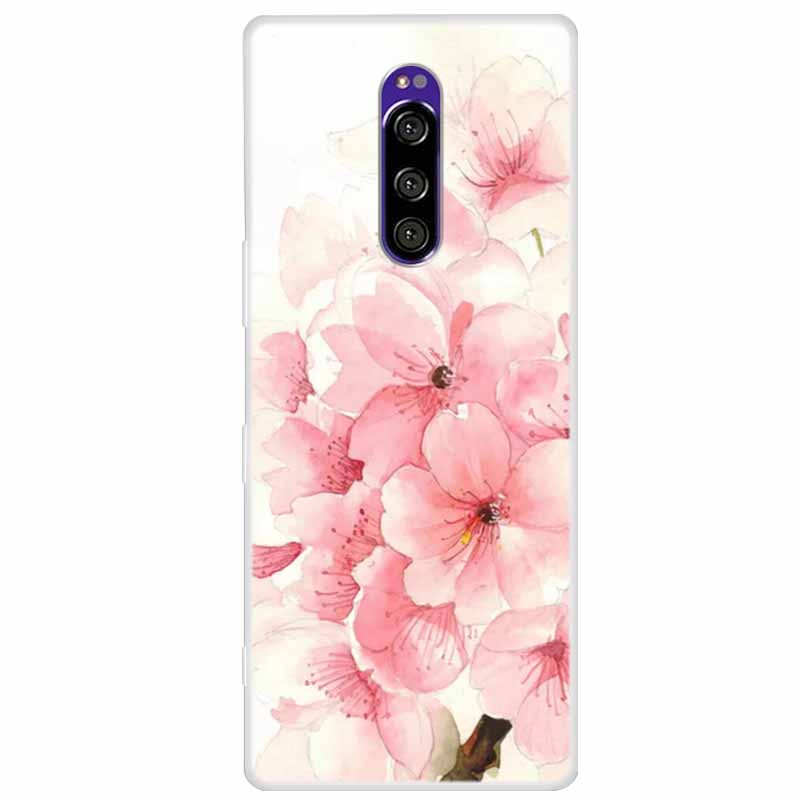 For Sony Xperia 1 Case Luxury Animals Transparent Cover for Sony Xperia1 XZ4 SO-03L SOV40 J8110 J9150 J8170 Phone Shells Covers