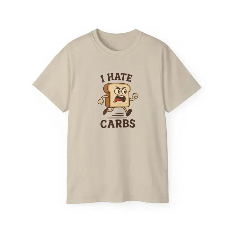Cartoon Toast T shirt Funny Foodie Humorous Carb Lover Sand 17