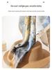 Ballet Girl Print Mulberry Silk Scarf – Elegant Autumn Square Neck Scarf for Women