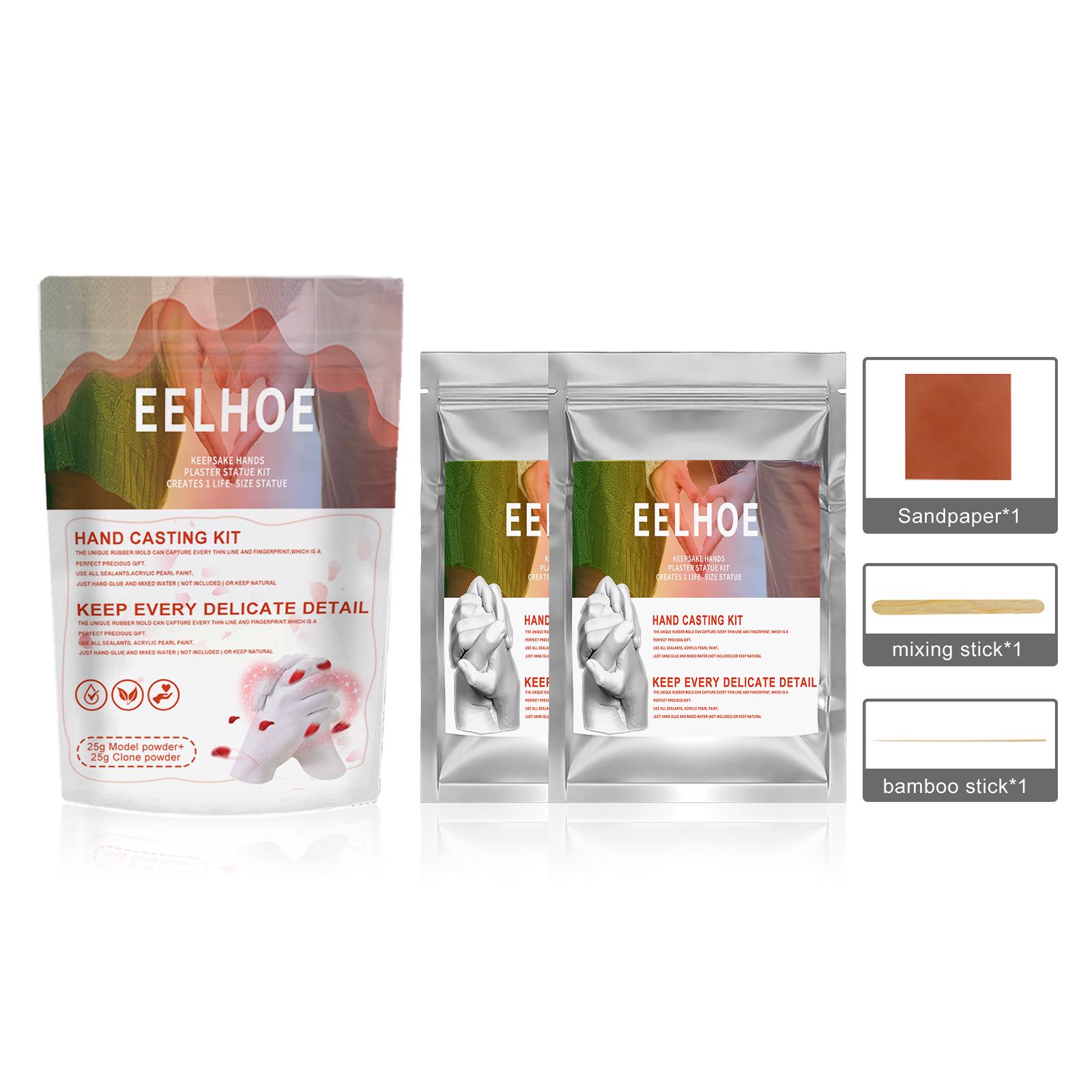 EELHOE 3D Hand & Foot Casting Kit for Couples, Infants & Toddlers - Valentine s Gift