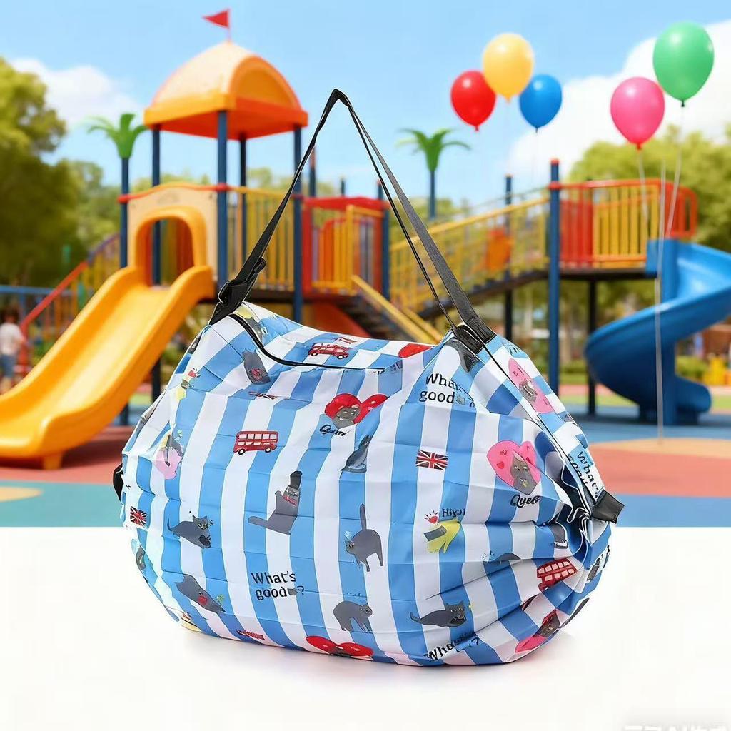 Miljövänlig japansk hopfällbar axelväska – Bärbar, Förstärkt matkasse & Resväska