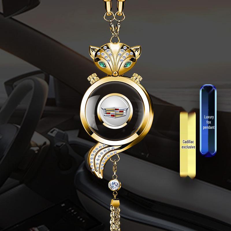Fox Crystal Car Air Freshener Pendant - Rearview Mirror Hanging Ornament