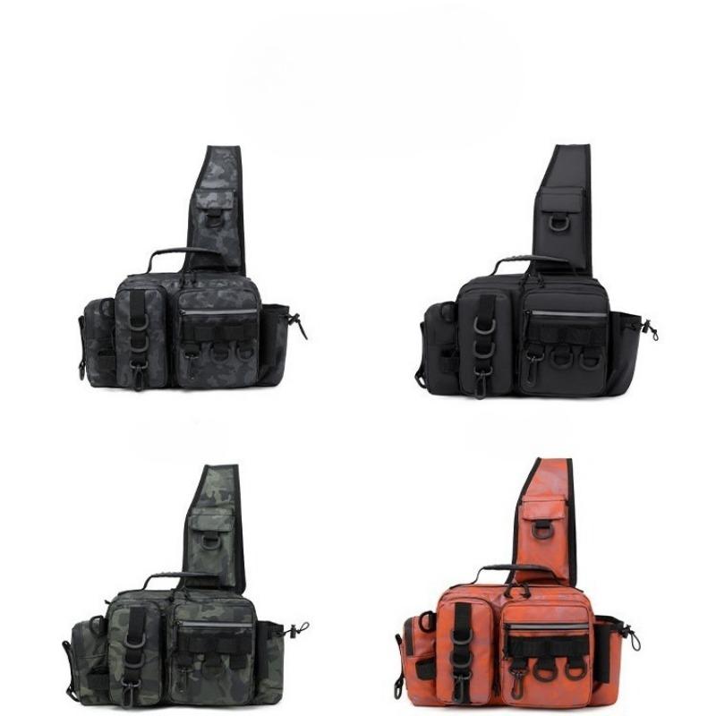Multi-functional Large-capacity Lull Bag Tactical Crossbody Fishing Single-bar Large-capacity Storage Waist Bag