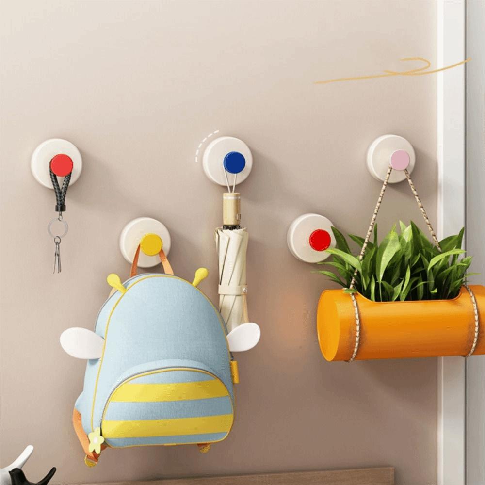 4 PCS Vacuum Suction Cup Hook Punch-free Door Hooks Waterproof Wall Hanger  Toilet