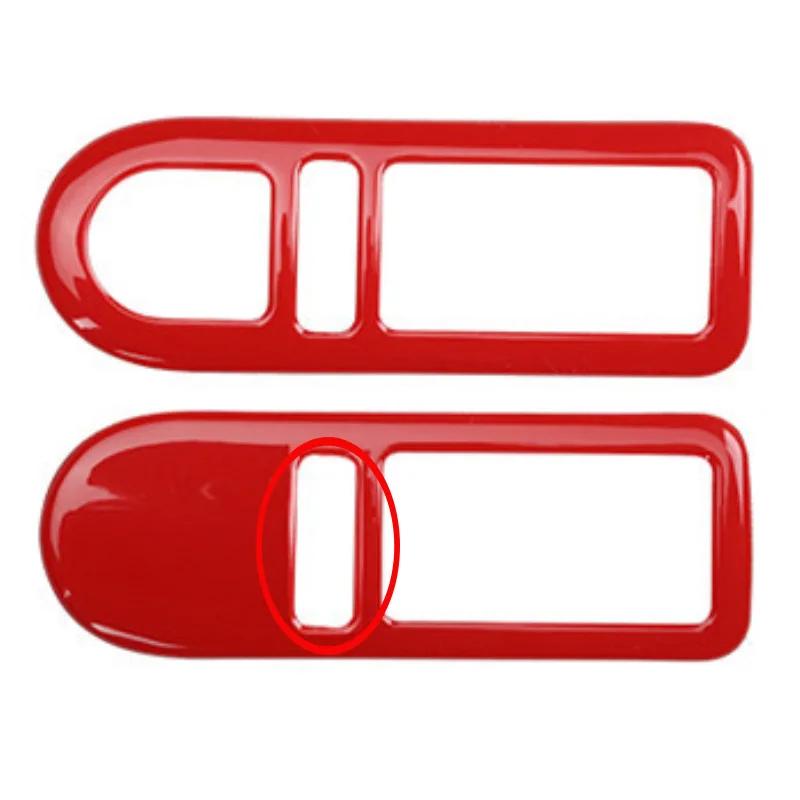 For Volkswagen vw Beetle 2001-2012 ABS red carbonfiber Inner Door Bowl Panel ide Handle Protector Cover Interior Accessories