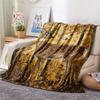 Deer Print Flannel Blanket, High Quality Comfortable for All Seasons, Home Decor, Warmth and Comfort, Perfect for Christmas Gifts