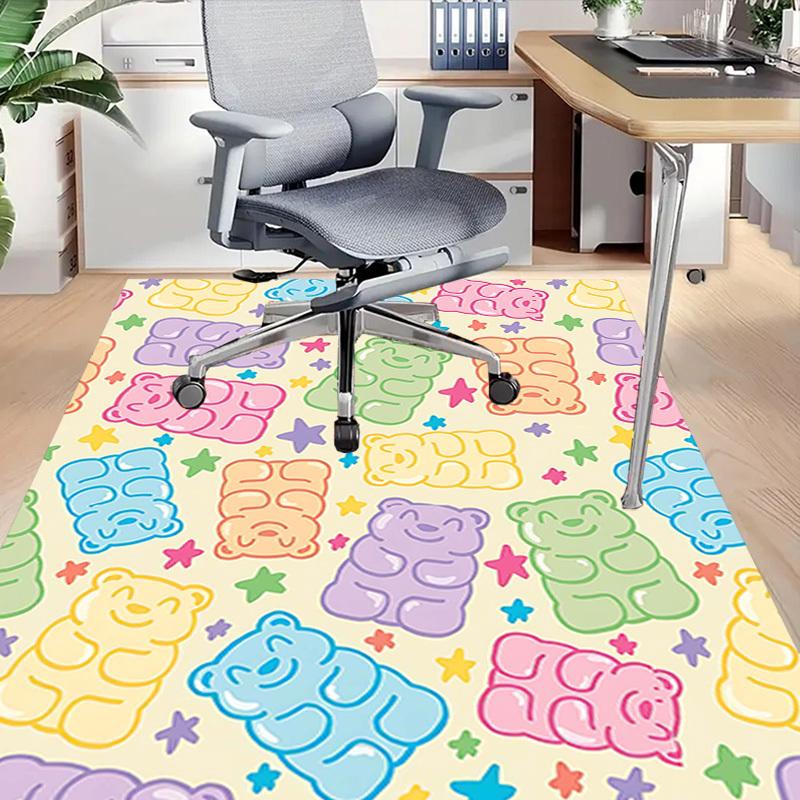 1PC Gummy Bears Stars Extra Large Non-Slip Floor Carpet, Office, Family, Bedroom, Studio - Large Area Rug Indoor Rugs, Vibrant Colors-W234