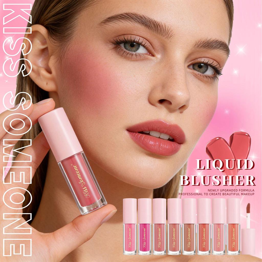 Cross-Border Best-Selling Long-Lasting Waterproof Liquid Blush: Moisturizing & Hydrating for Busy Users