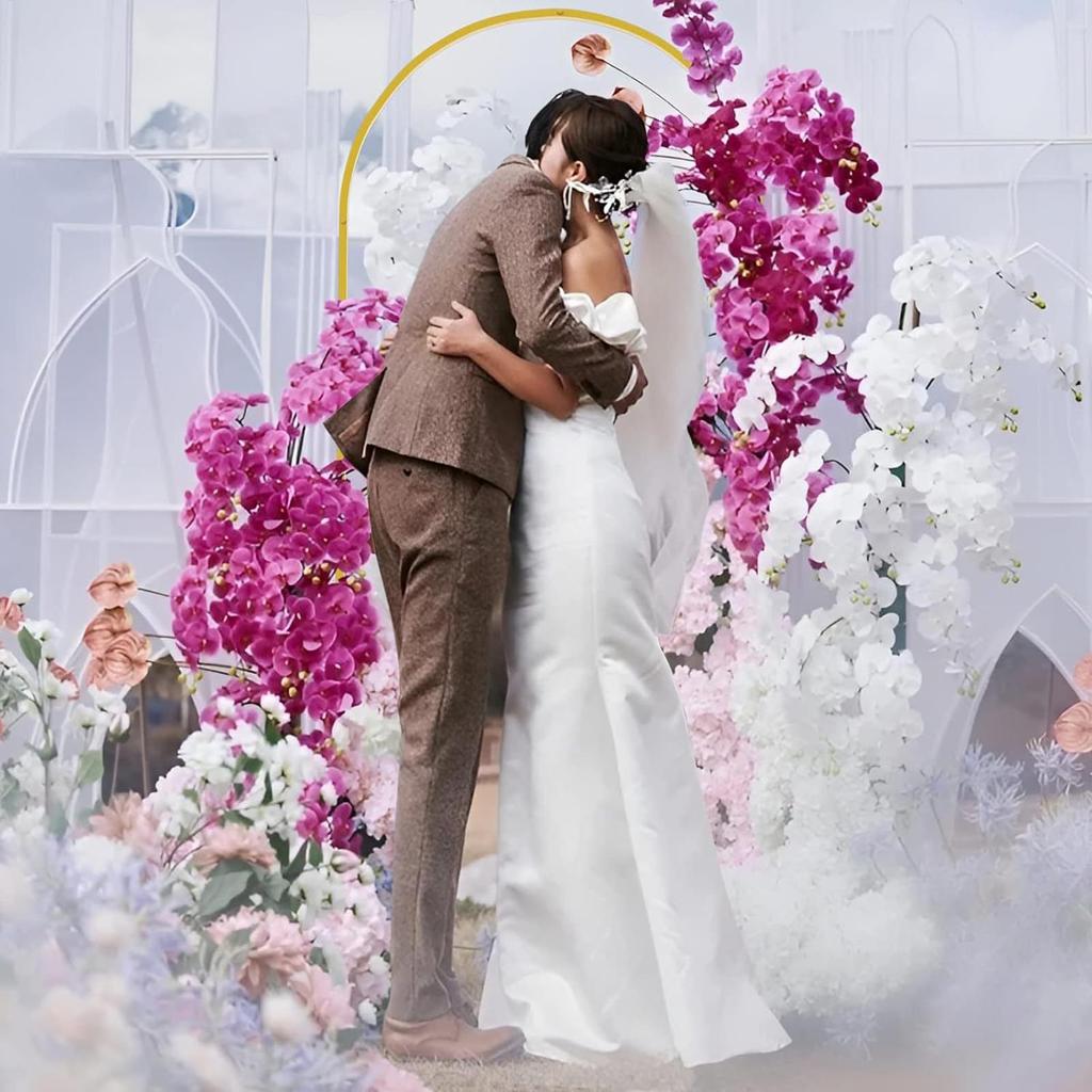 Metalen Boog Achtergrond Stand Goud Bruiloft Feest Boog Achtergrond Deur Frame Voor Verjaardagsfeesten Ballon Bloem Decoraties