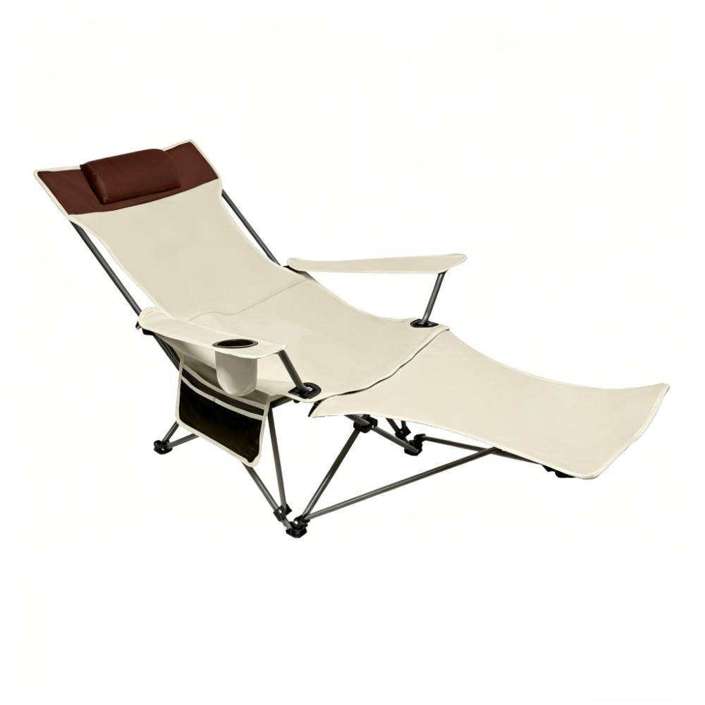 Modern Simple Canvas Sofa Chaise Longue Japanese Balcony Household Lazy Outdoor Leisure Beach Chair Folding Chair