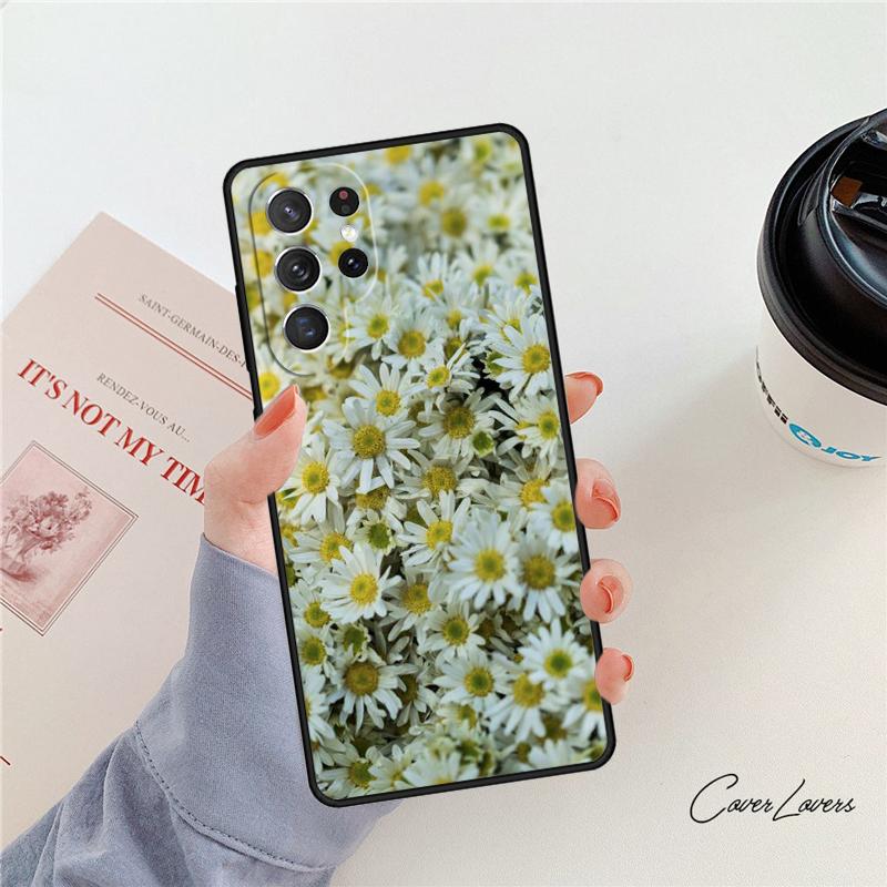 Gänseblümchen Handyhülle Für Samsung Galaxy S24 S25 S23 S22 Ultra Note 10 20 Plus S20 S21 FE Hülle