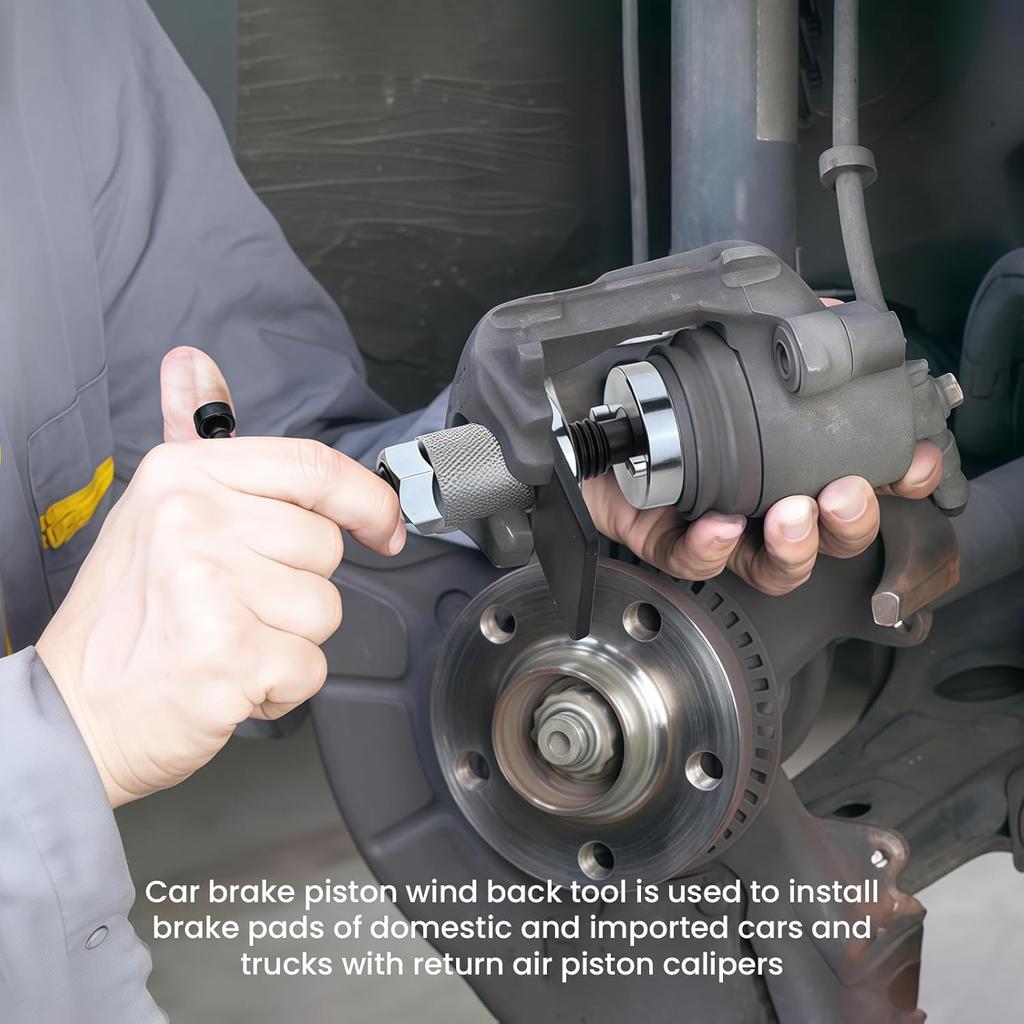 Car Brake Piston Wind Back Tool, Disc Brake Caliper Piston Rewind Tool, Auto Rear Brake Pad Wind Back Tool, Brake Caliper Wind Back Tool For