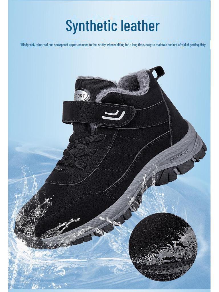 Warme Große Winter High-Top Baumwollschuhe: Herren- & Damen-Komfortschuhe für Senioren und Eltern