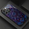 Mystic Eye Phone Case Glass Tempered Glass Phone Case For iPhone 16 15 14 13 12 Pro Max Hard Cover Soft Edge Protective Shell