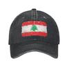 Lebanon Flag Heart Headwear Baseball Cap Unisex Women Fashion Caps Hat Adjustable Trucker Hats Snapback Cap