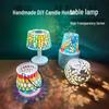 Handmade DIY Mosaic Lantern Kit for Mother's Day - Candlestick Toy for Girls and Kindergarten Self-made Table Lamp