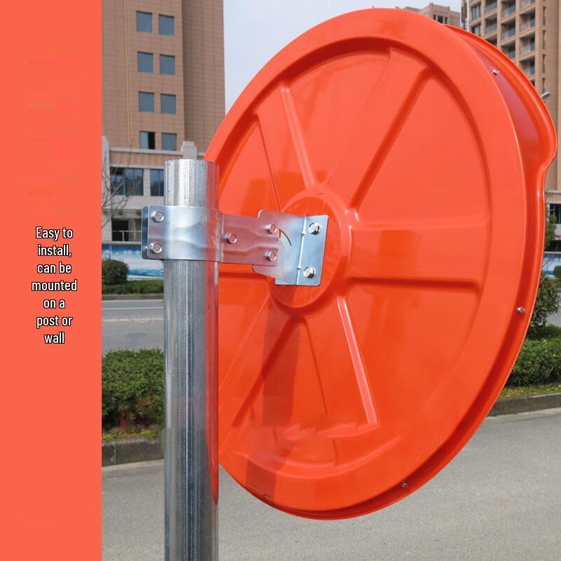 Outdoor Traffic Safety Convex Mirror with Pole