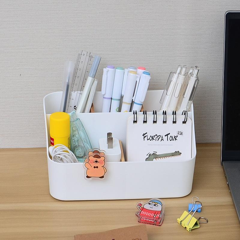 Plastic Multi-Grid Desktop Storage Box, Cosmetic Storage Box, Office Organizer, Partition Storage Box For Office And Living Room