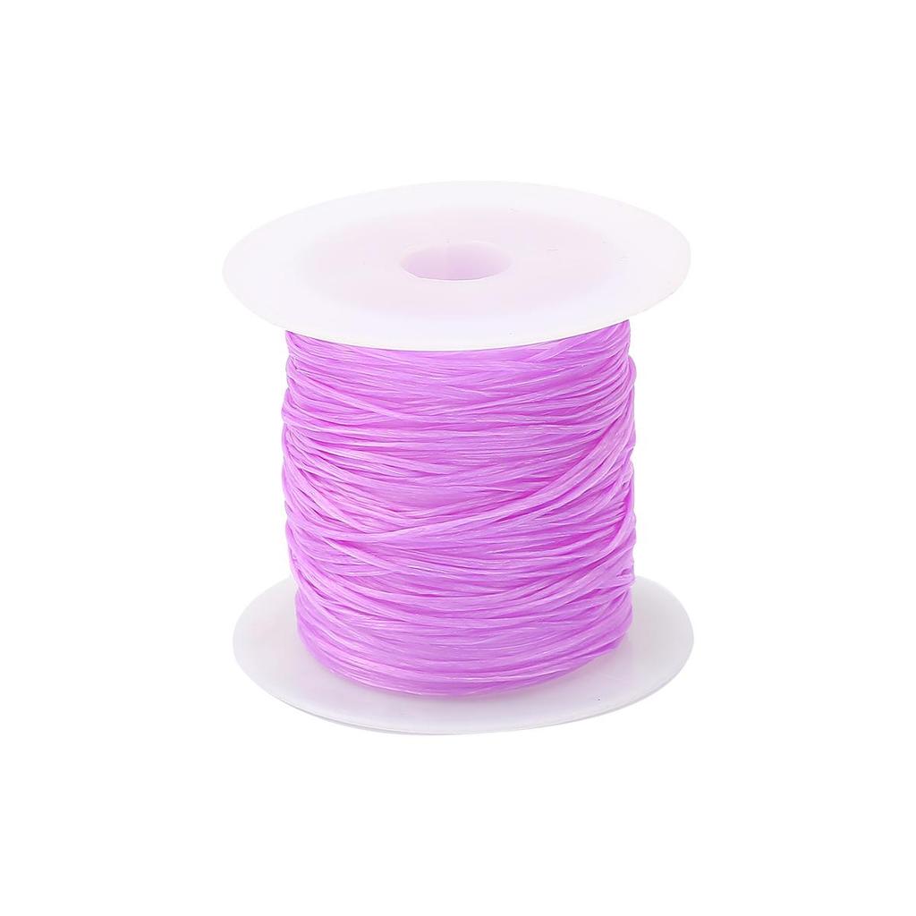 46M/1Roll 0.7mm Elastic Thread Round Crystal Line Nylon Rubber Stretchy Cord For Jewelry Making Beading Bracelet
